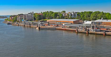 Fototapeta premium Helsinki harbour coastline