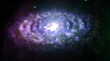 Amazing Planetary Spiral Nebula Galaxy