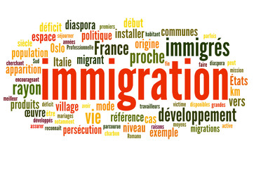 Fototapeta premium Immigration (étranger, réfugié, migration)