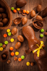 Assorted chocolate for Easter