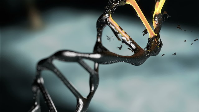 Computer generated DNA molecule