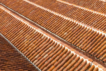 Tiles on the roofs