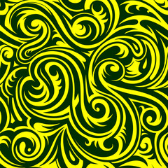 Seamless floral ornament