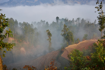 Fototapeta premium Morning time in the Himalayan village