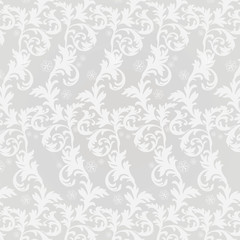 Classic damask floral ornament. Vector