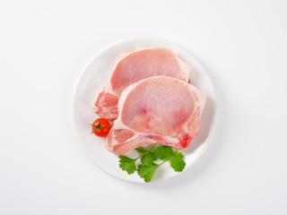 raw pork chops