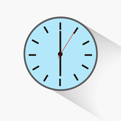 round clock , six o'clock