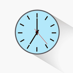 round clock , seven o'clock