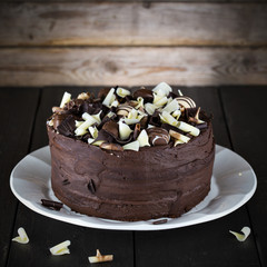Luxury homemade chocolate cake