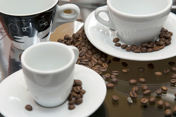 Ceramic cup of coffee