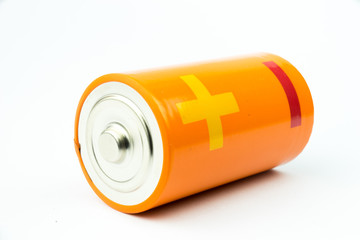 AA Battery on white background