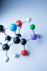 Obraz premium Molecule & DNA chemistery in lab test