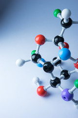 Obraz premium Molecule & DNA chemistery in lab test