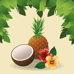 tropical icon design 