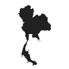 vector map of thailand
