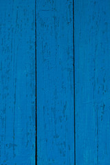 Fototapeta na wymiar Blue wooden old planks (fence)