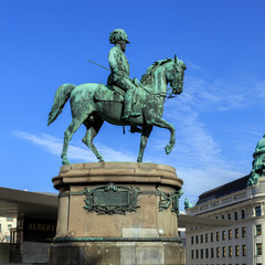 Obraz premium Statue of archduke Albrecht of Austria, Vienna