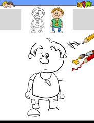 task of drawing and coloring