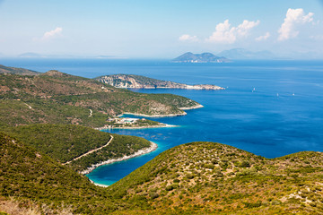 Fototapeta na wymiar Ithaca island in Greece