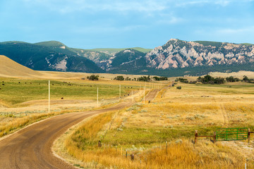 Dirt Road to Bighorn Mountains