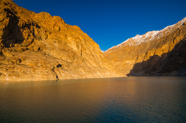 Fototapeta na wymiar Attabad Lake in Northern Pakistan