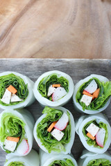 Spring rolls vietnamese food