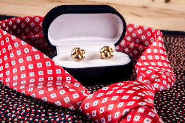 Accessories: butterfly, ties, cufflinks, for a classic suit