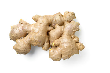 ginger root isolated on white