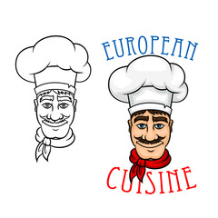 European chef in cook hat