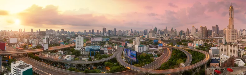 Foto op Aluminium Bangkok cityscape bangkok city of Thailand © anekoho