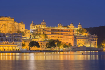 Udaipur City Palace in Rajasthan state of India