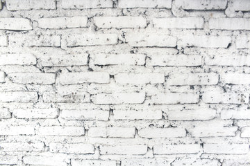 White grunge brick wall background