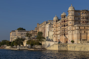Fototapeta na wymiar Udaipur City Palace in Rajasthan state of India