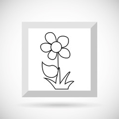 flower  drawn design 