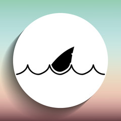 shark icon design 