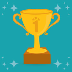 trophy icon design 