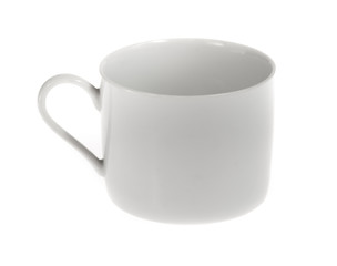 coffee cup over white background