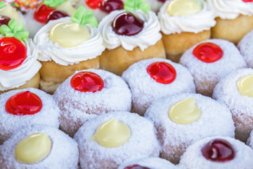 Multi colored donuts