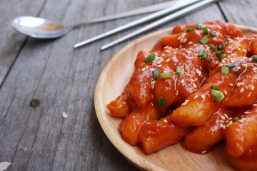 Rice cake korean food