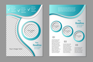 Vector flyer template design
