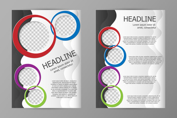 Vector flyer template design