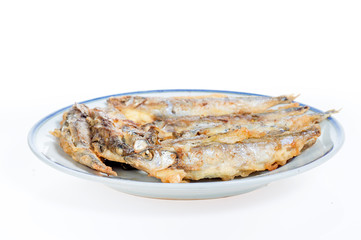 Fried fish capelin