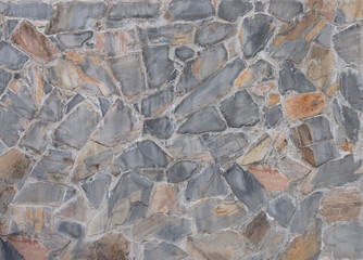 pattern of decorate Slate Stone wall