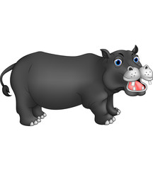 Cute hippo cartoon