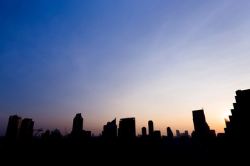 Fototapeta na wymiar cityscape silhouette