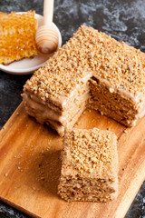 piece of honey cake
