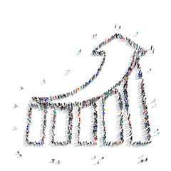 people   graph cartoon icon