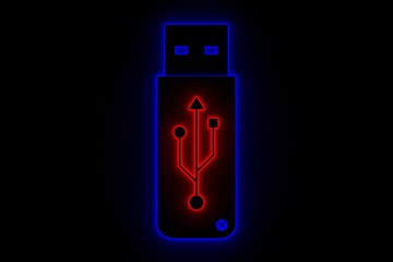 USB flash drive is presented in the form of neon