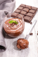 homemade chocolate mousse