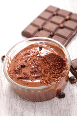 homemade chocolate mousse